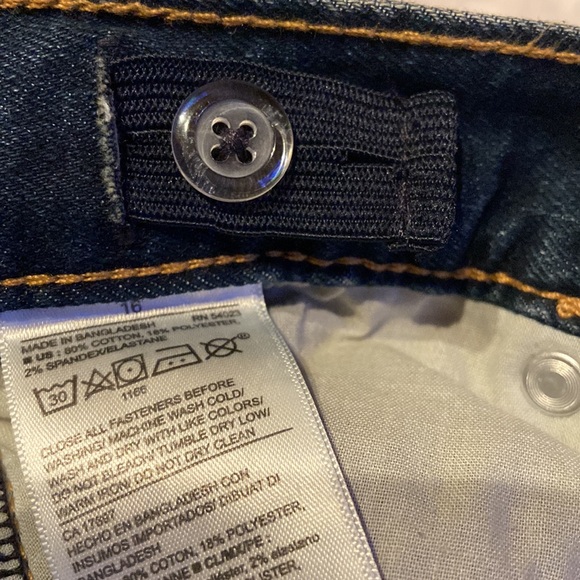 NWT Boys Size 16 OLD NAVY Straight Adjustable Waist Built In Flex Blue Jeans - Picture 12 of 12